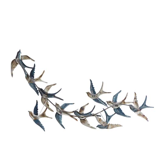 Black Iron Coastal Wall Decor, 27" x 52" x 3"